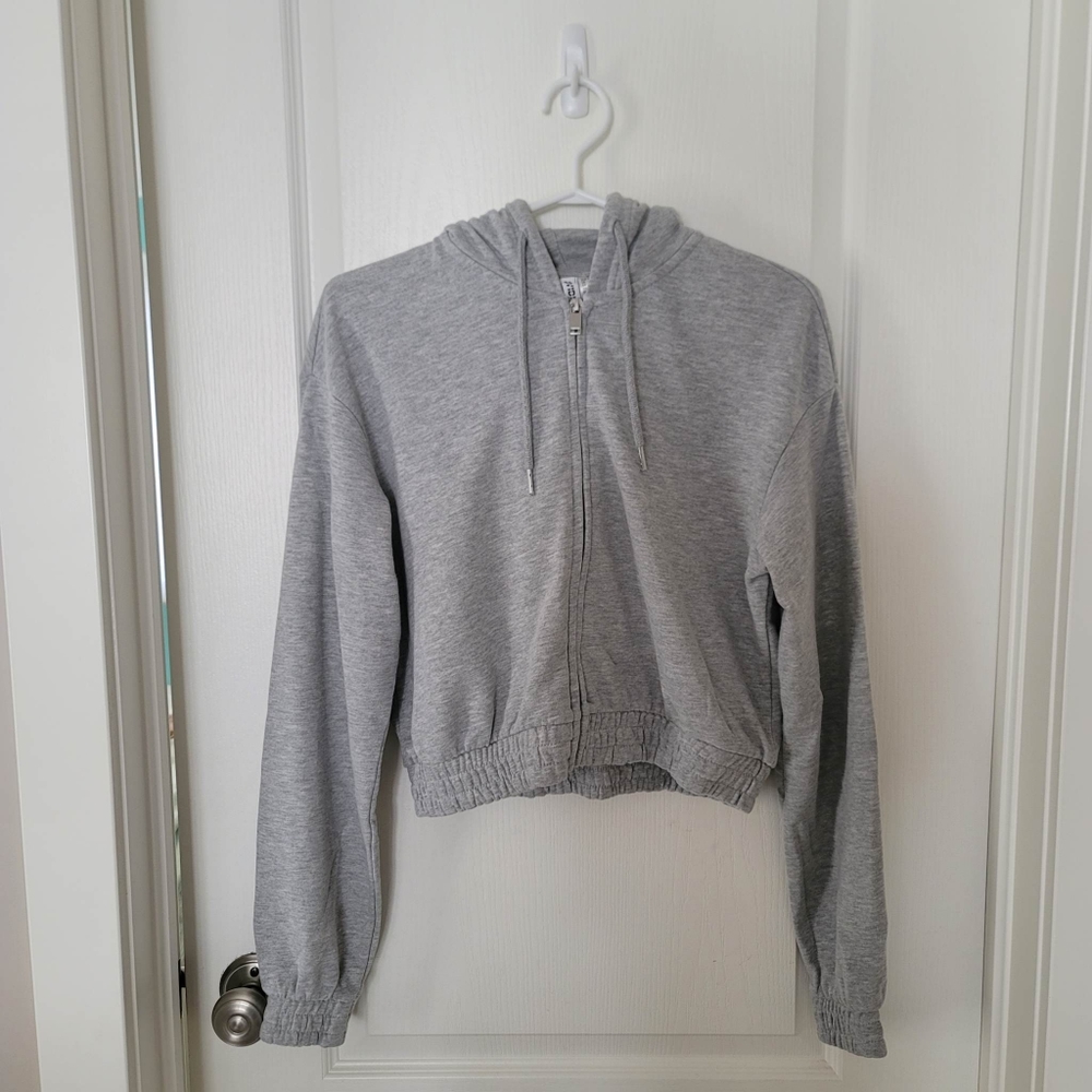 Cropped Zip Sweater